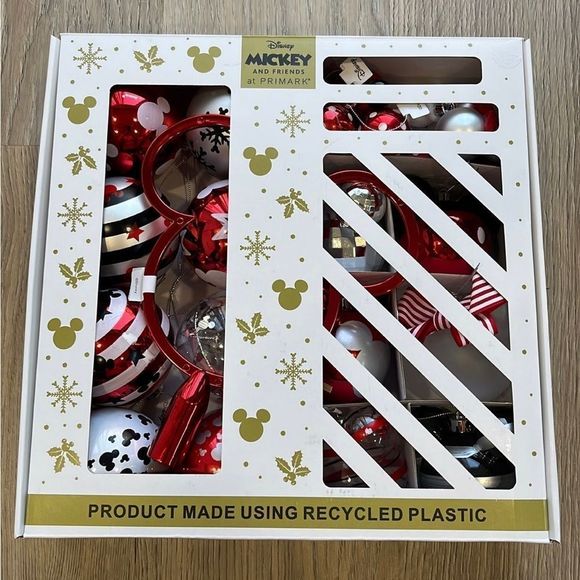 Disney Accessories - Disney Mickey & Minnie Mouse 25 Piece Bauble Ornament Set